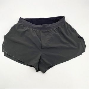 Lululemon Run Fast Free Reflective Gray Shorts 3" Size Medium Graphite M7AUXS